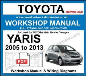 toyota yaris repair manual online